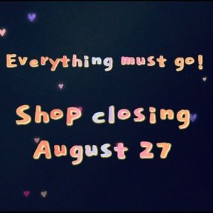 Shop closing notice!